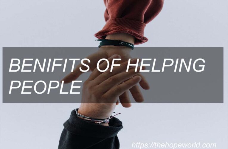 Benefits of helping people